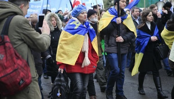 Марш солидарности с крымскотатарским народом в Киеве