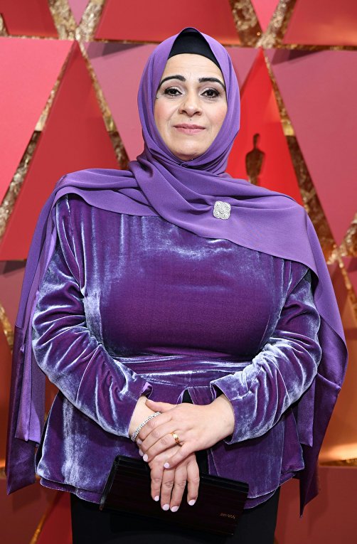 Сирийская беженка Гала Камил на церемонии награждения Оскар