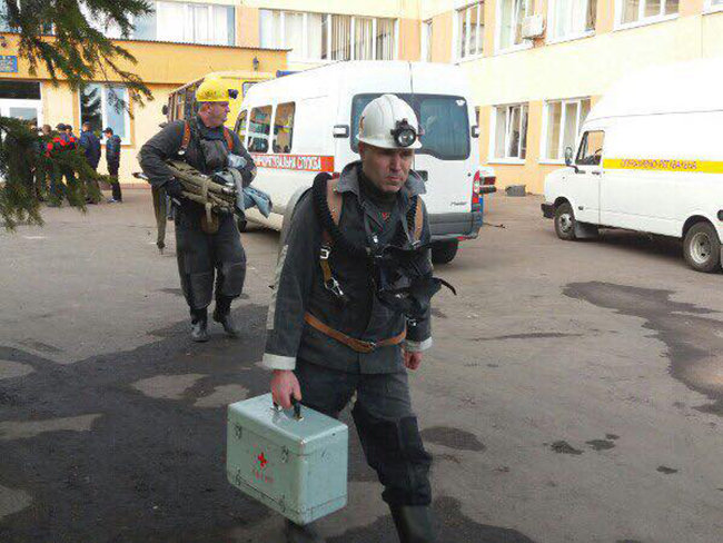 Взрыв на шахте Степная во Львовской области