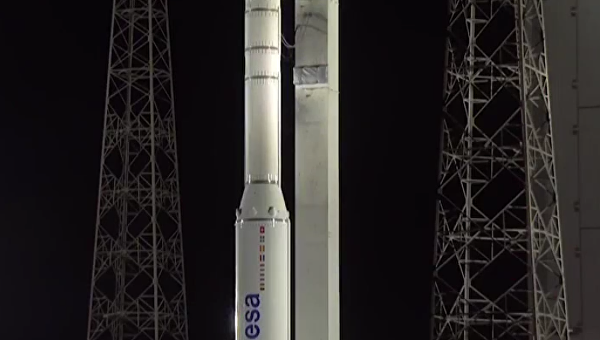 Пуск ракеты Vega с украинским двигателем