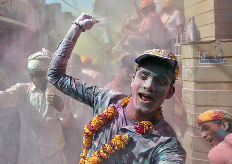 Фестиваль красок в Индии