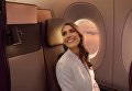 Авиалинии Катара запустили рейс с креслами из розового золота