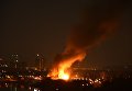 Крупный пожар на Троещине в Киеве