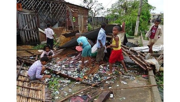 Последствия тропического циклона Энаво, обрушившегося на Мадагаскар