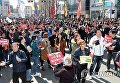 Масштабные столкновения в Сеуле