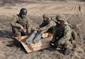 Военнослужащие 59-й мотопехотной бригады ВСУ во время учений в Киевской области