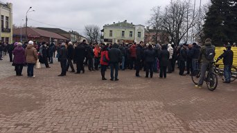 Участники несанкционированной акции в Бобруйске