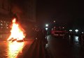 Активисты зажгли шины под Ивано-Франковской ОГА