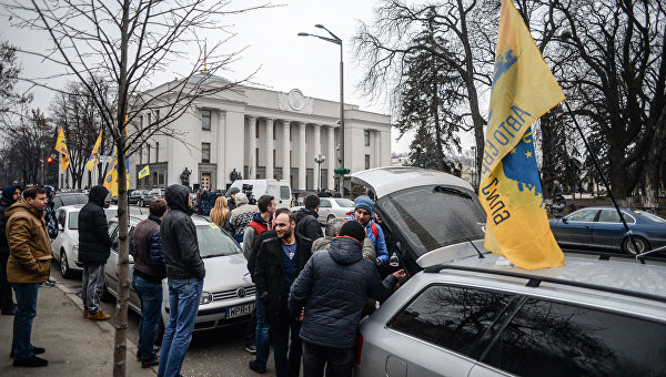 Акция протеста Всеукраинской общественной организации АвтоЕвроСила