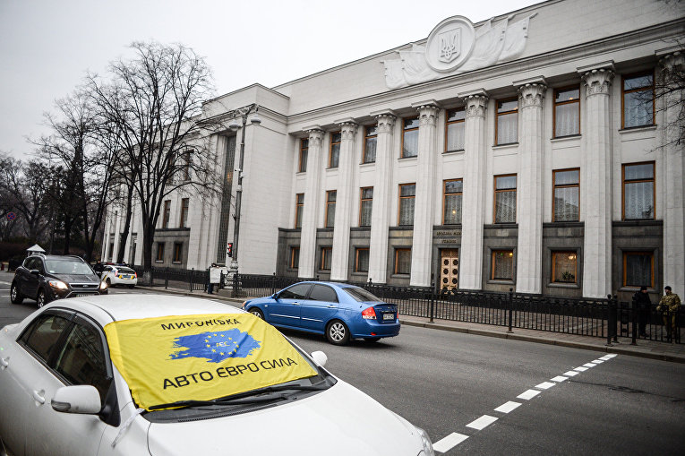 Акция протеста Всеукраинской общественной организации АвтоЕвроСила