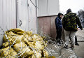 Блокирование работы Сбербанка в Украине на улице Владимирская