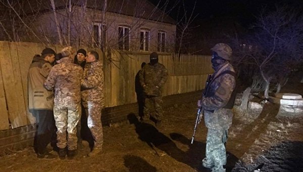 Задержание автоколонны во главе с нардепом Владимиром Парасюком близ Краматорска
