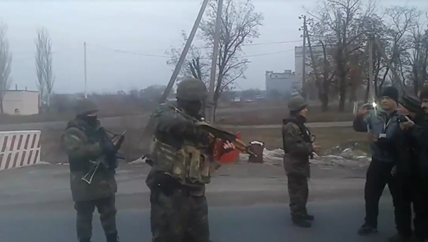 Ситуация на блокпосту возле Константиновки