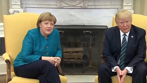 Ангела Меркель и Дональд Трамп. Архивное фото