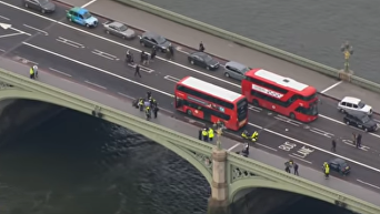 Последствия теракта на мосту в Лондоне: вид с воздуха. Видео