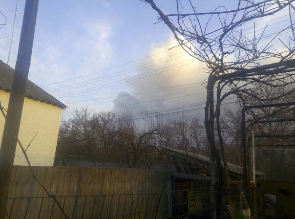 Пожар на складе боеприпасов в Балаклее