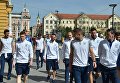 Сборная Украины прогулялась по Загребу перед матчем с Хорватией