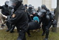 Задержание во время акции протеста в Минске