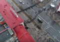 Разгон протестующих в Минске с высоты птичьего полета. Видео