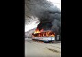 Пожар в трамвае в Запорожье