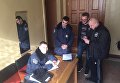 Александр Пономарев в отделении полиции в Мелитополе