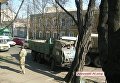 В центре Николаеве столкнулись два армейских грузовика — водитель в тяжелом состоянии