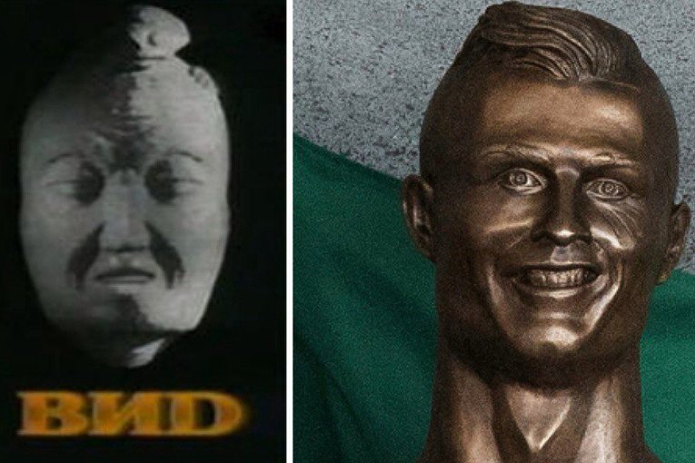Новый памятник Роналду высмеяли в сети