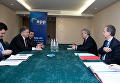 Президент Украины Петр Порошенко в разговоре с председателем Европарламента Антонио Таяни