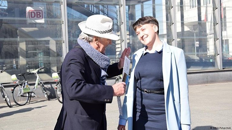 Надежда Савченко в Берлине
