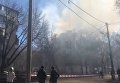 Крупный пожар вспыхнул в жилом доме в центре Одессы