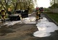Поджог авто полковника полиции в Мукачево