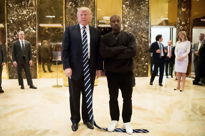 Неизвестный фотошопер тролит галстуки Трампа
