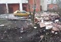 Видео с места взрыва в доме в Петербурге