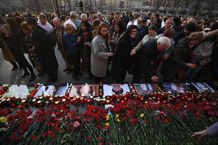 Похороны жертв теракта в москве