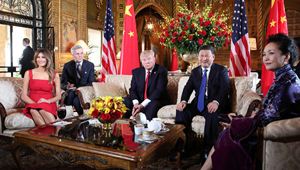 Встреча президента США Дональда Трампа и председателя КНР Си Цзиньпина. Архивное фото