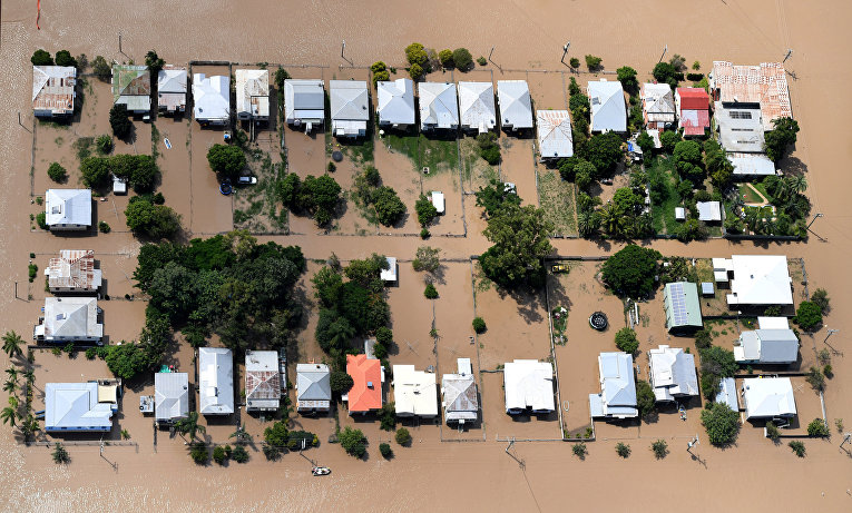 Последствия наводнения в Австралии