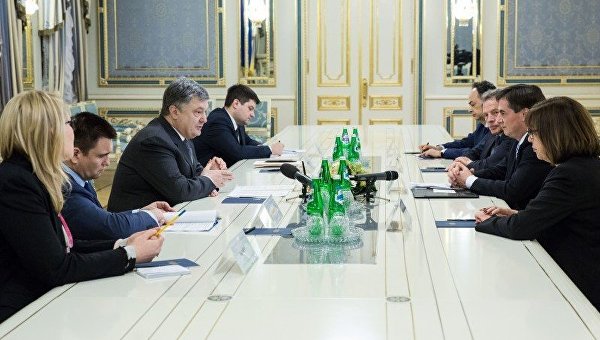 Встреча Петра Порошенко с делегатами Европарламента