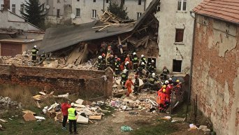 Под Вроцлавом рухнул двухэтажный многоквартирный дом