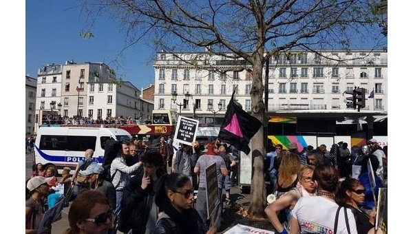Акция протеста проституток в Париже
