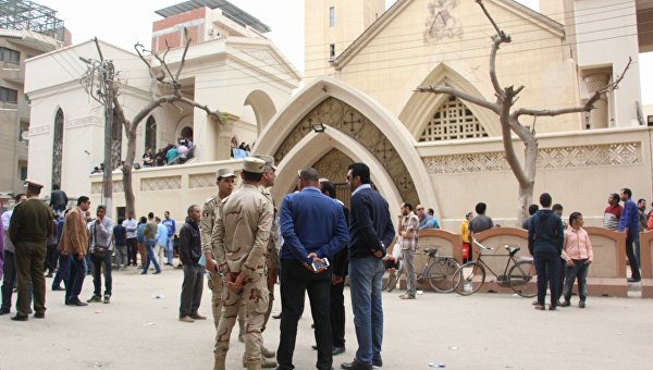 Взрыв в церкви Святого Георгия в египетском городе Танта