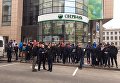 Акция протеста под Сбербанком в Харькове