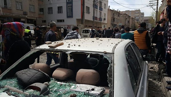 В турецком Диярбакыре прогремел мощный взрыв