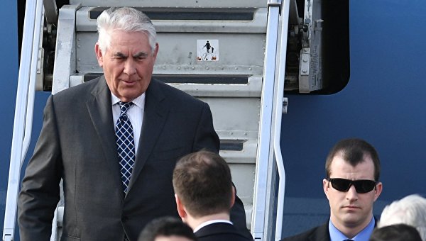 Государственный секретарь США Рекс Тиллерсон, прибывший с рабочим визитом в РФ