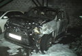 В Харькове сгорели шесть автомобилей на автостоянке