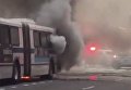 В центре Нью-Йорка сгорел пассажирский автобус