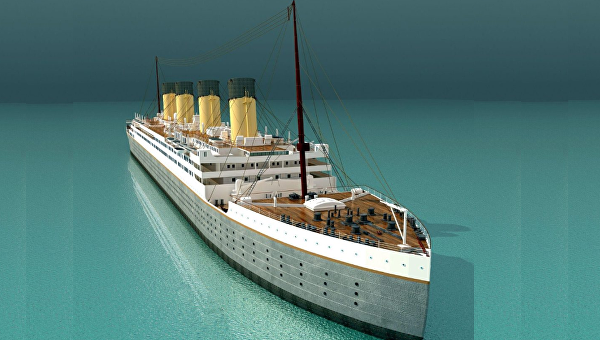 Cоздание корпуса копии корабля Титаник в Китае