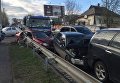 В Харькове столкнулись девять автомобилей