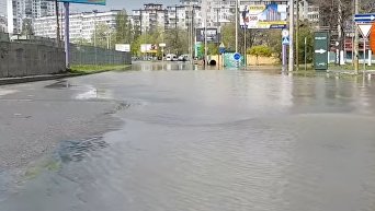 Порыв водопровода на ул. Борщаговской