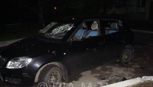 В Мелитополе разгромили авто