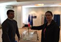 Посол Франции в Украине Изабель Дюмон
